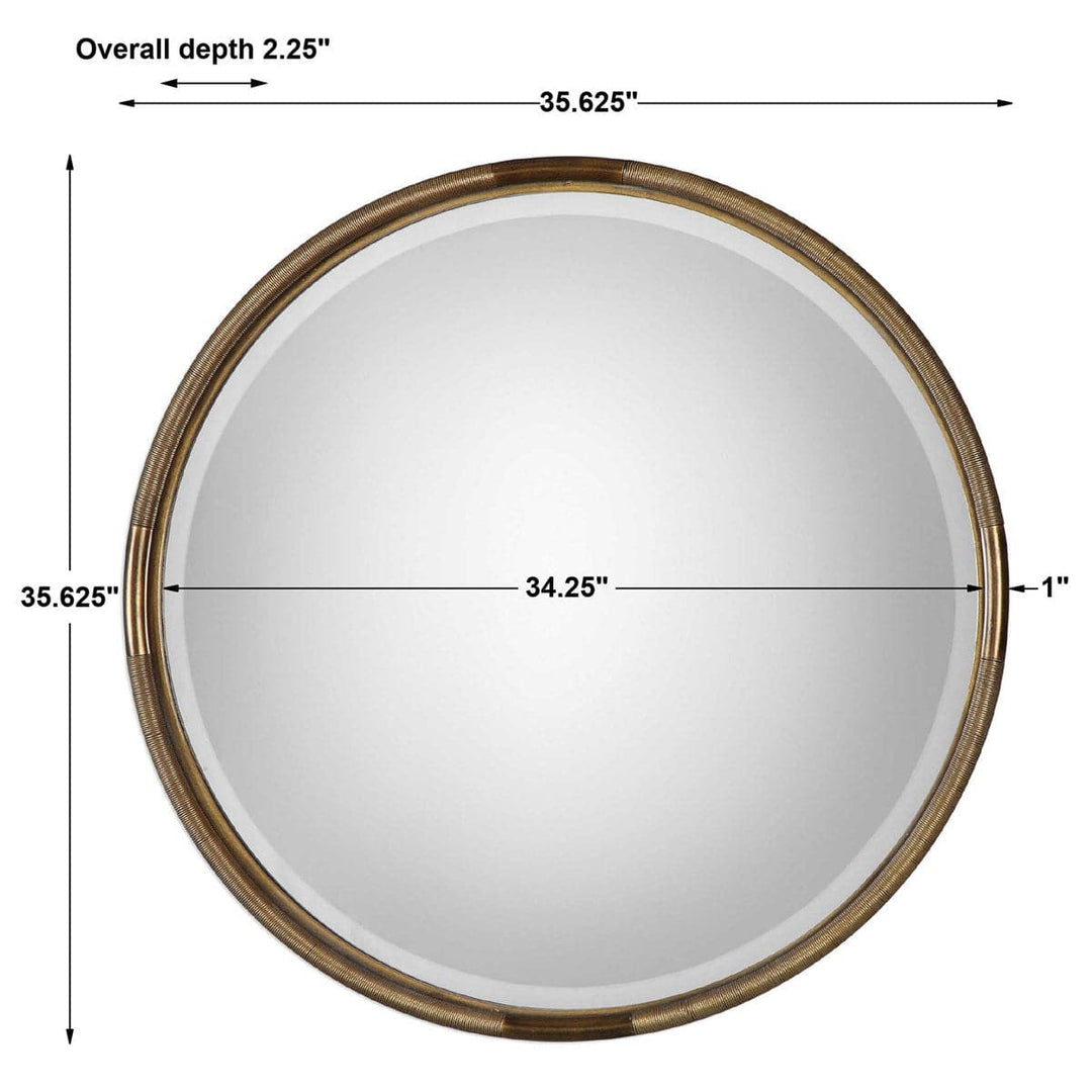Uttermost Finnick Iron Coil Round Mirror-Uttermost-UTTM-09244-Mirrors-4-France and Son