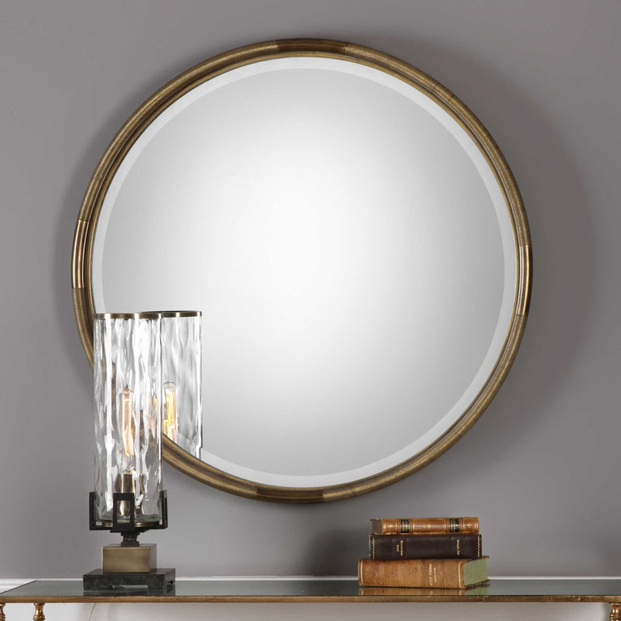 Uttermost Finnick Iron Coil Round Mirror-Uttermost-UTTM-09244-Mirrors-1-France and Son