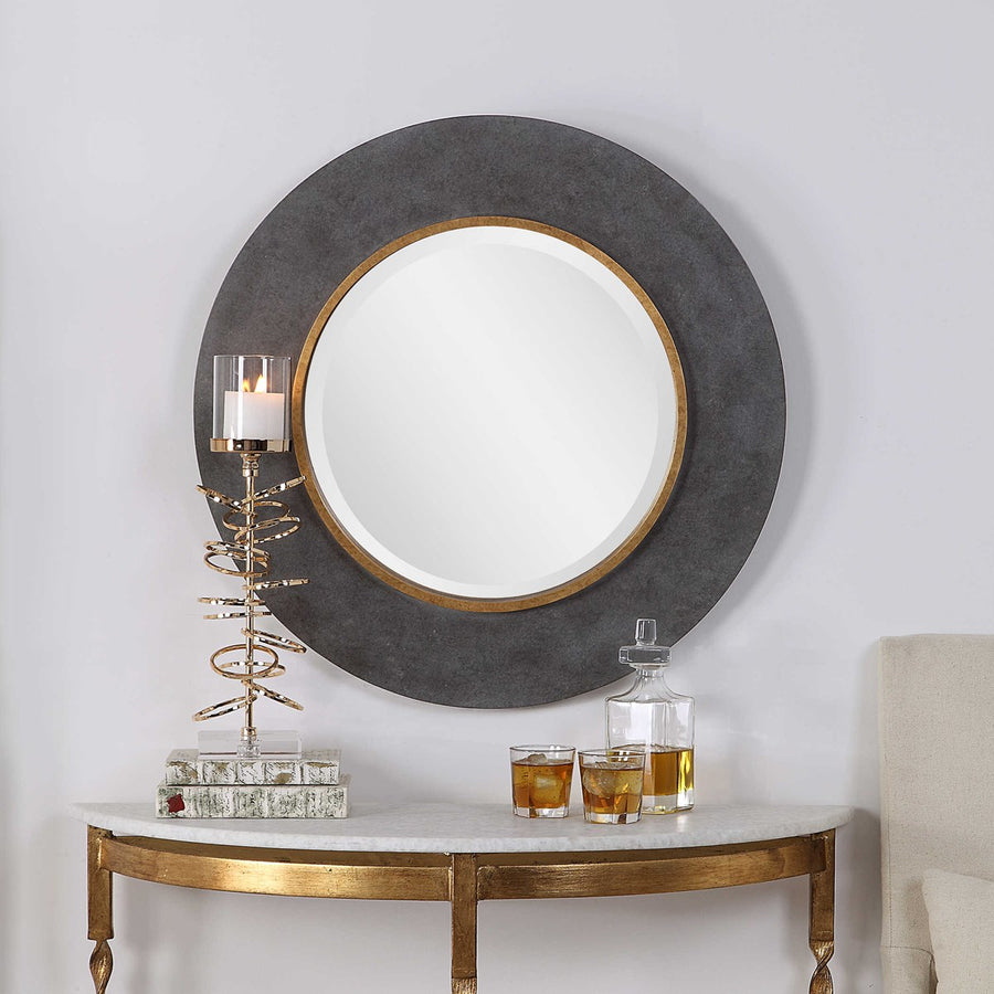 Saul Round Mirror-Uttermost-UTTM-09491-Mirrors-1-France and Son
