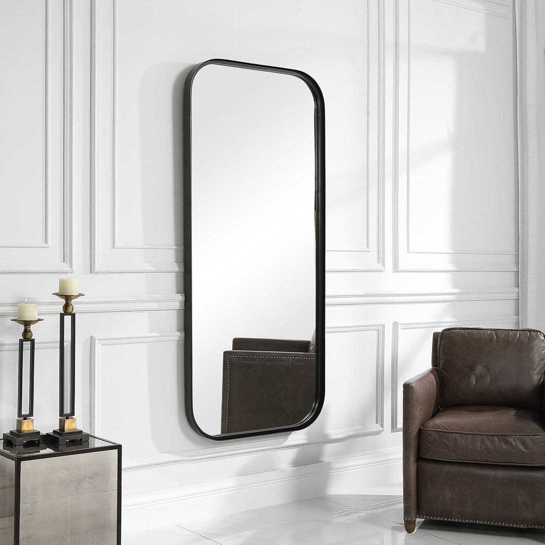 Concord Tall Iron Mirror - Black-Uttermost-UTTM-09701-Mirrors-3-France and Son
