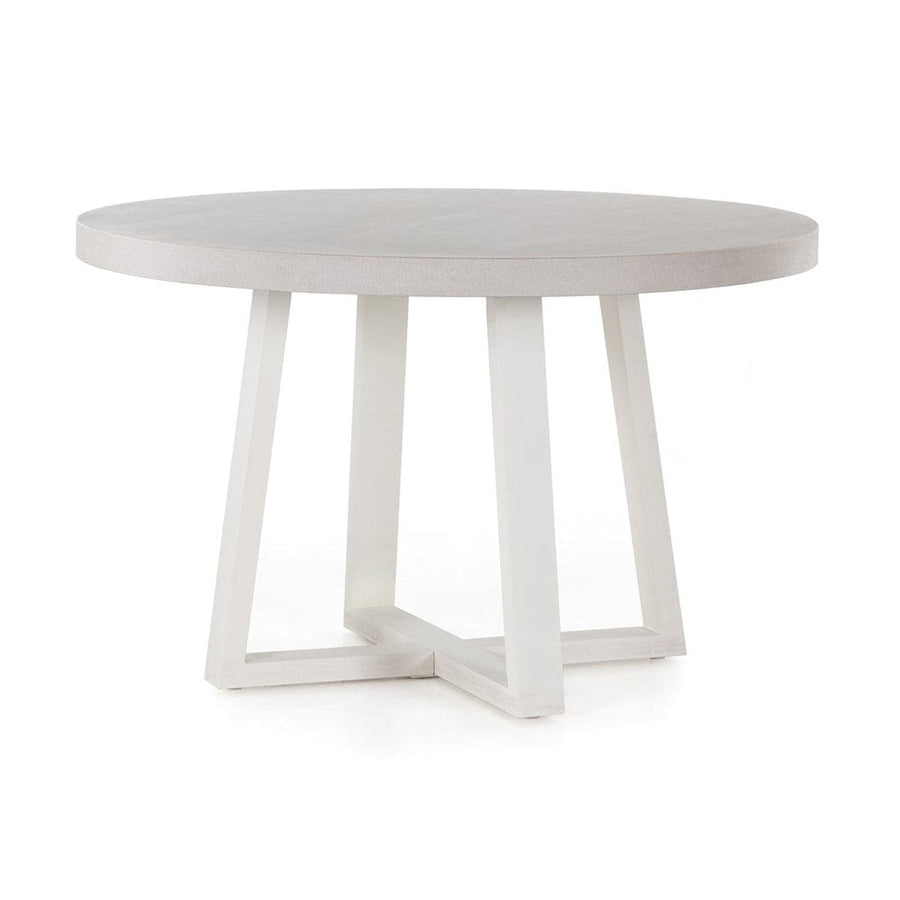 Cyrus Round Outdoor Dining Table - HDR-Four Hands-FH-104940-002-Outdoor Dining Tables48"-Natural Sand-Natural White-11-France and Son