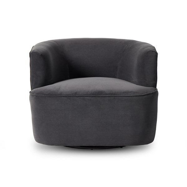 Mila Swivel Chair-Four Hands-FH-UATR-060-891P-Lounge ChairsBrazos Dove-22-France and Son