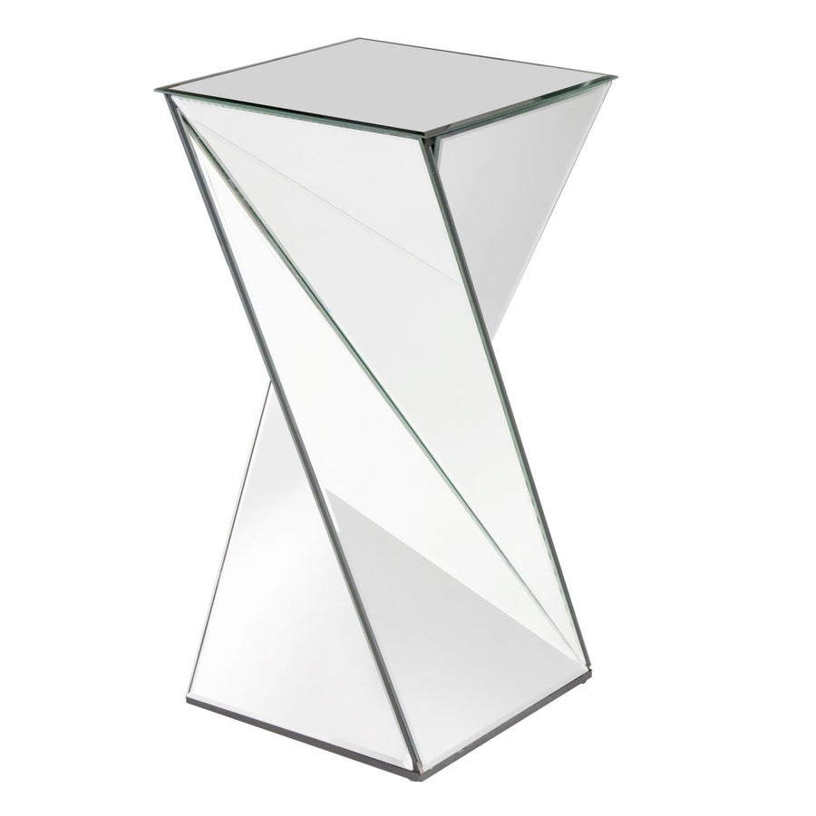 Twisted Mirrored Side Table-The Howard Elliott Collection-HOWARD-11093-Side Tables-1-France and Son