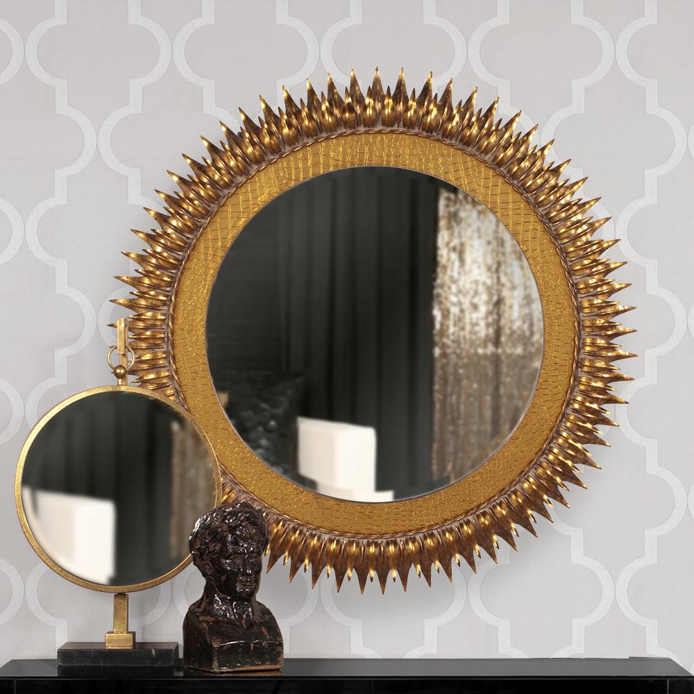 Medallion Mirror-The Howard Elliott Collection-HOWARD-11212-MirrorsSilver-7-France and Son