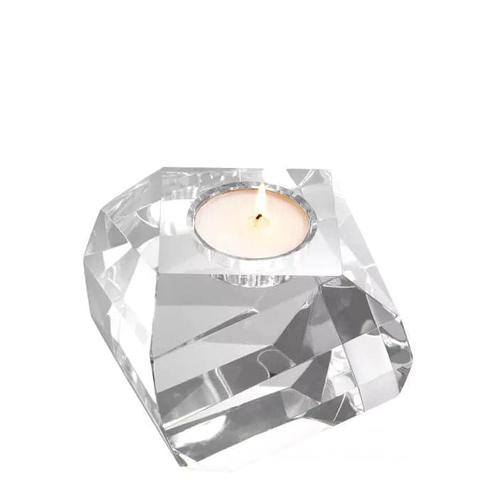 Tealight Holder Lucidity crystal glass-Eichholtz-EICHHOLTZ-112704-Candle Holders-4-France and Son