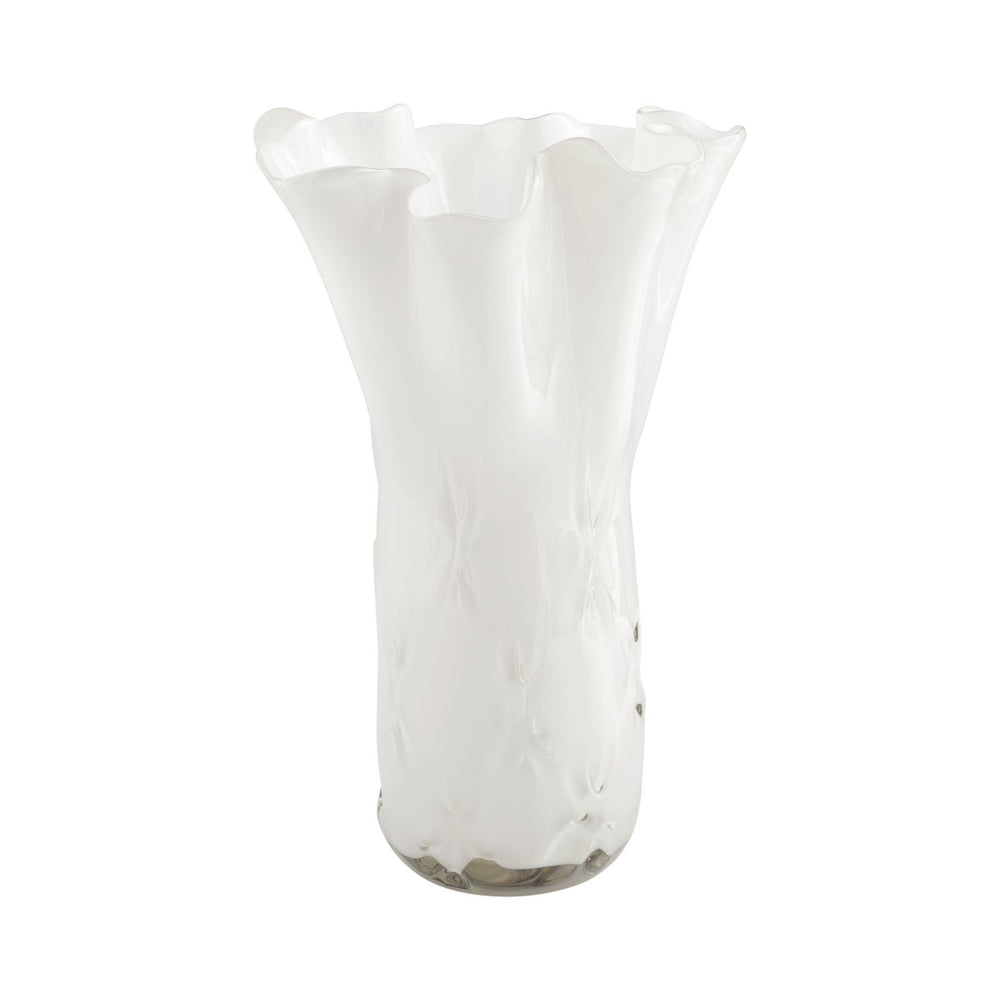 Large Bristol Vase-Cyan Design-CYAN-11489-VasesOpaque White-2-France and Son