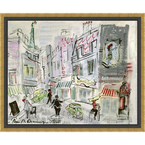 Oversized Parisian Scene-Wendover-WEND-11575-Wall Art-1-France and Son