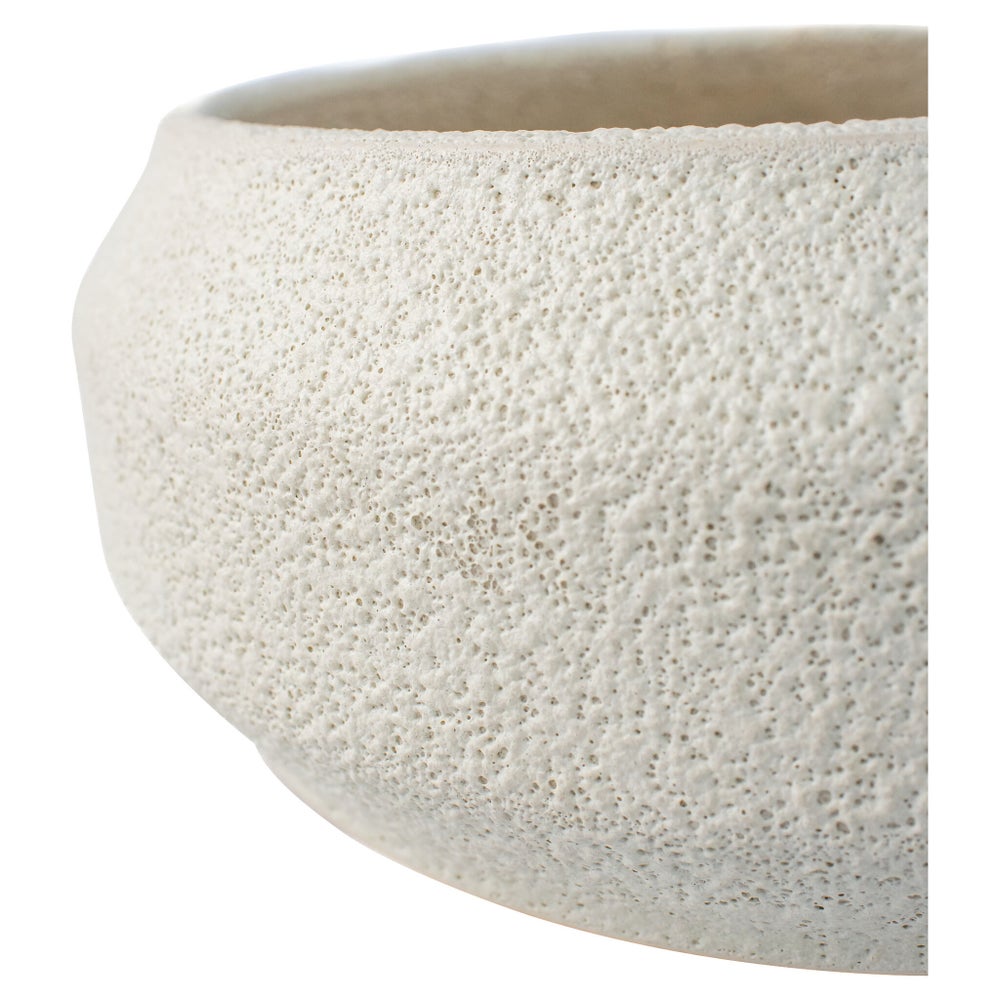 White on Terra Bowl Designed by Thom Filicia | Porous White - Large-Cyan Design-CYAN-11778-Decorative Objects-2-France and Son