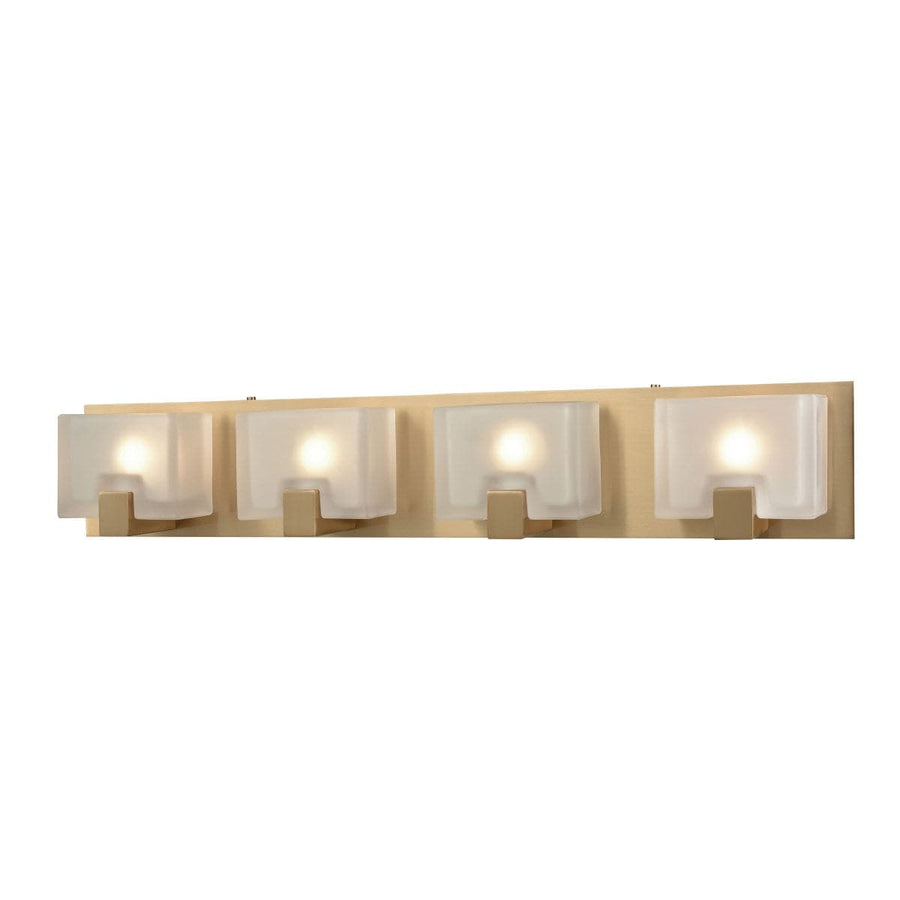 Ridgecrest 28'' Wide 4-Light Vanity Light - Satin Brass-Elk Home-ELK-11973/4-Bathroom Lighting-1-France and Son