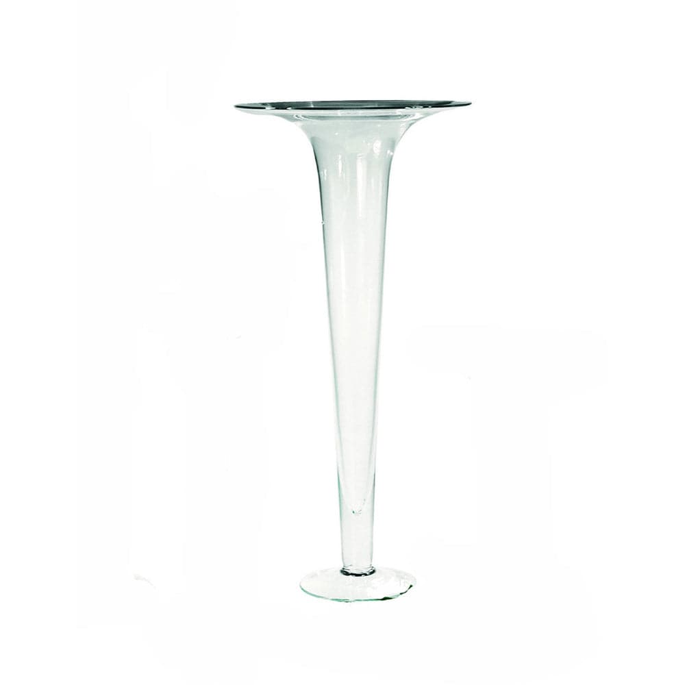 Classic Glass Vase-ABIGAILS-ABIGAILS-164010-VasesMedium Trumpet-2-France and Son