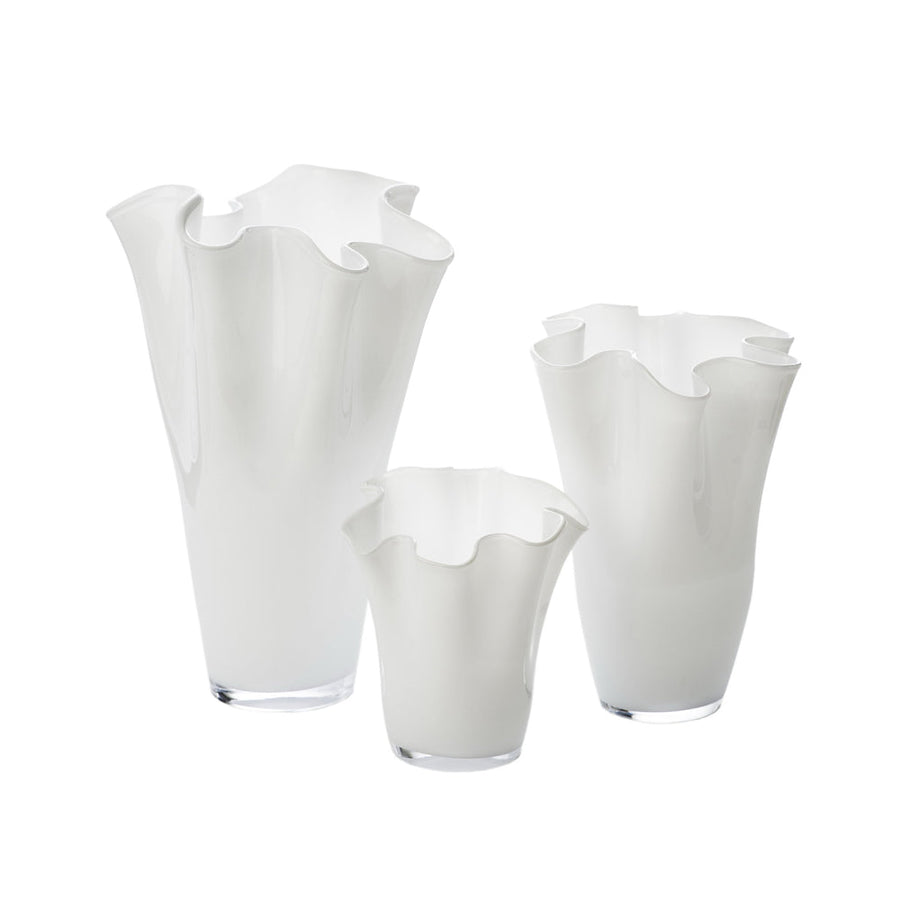 White Ruffle Vase, Large-ABIGAILS-ABIGAILS-164575-vases-1-France and Son