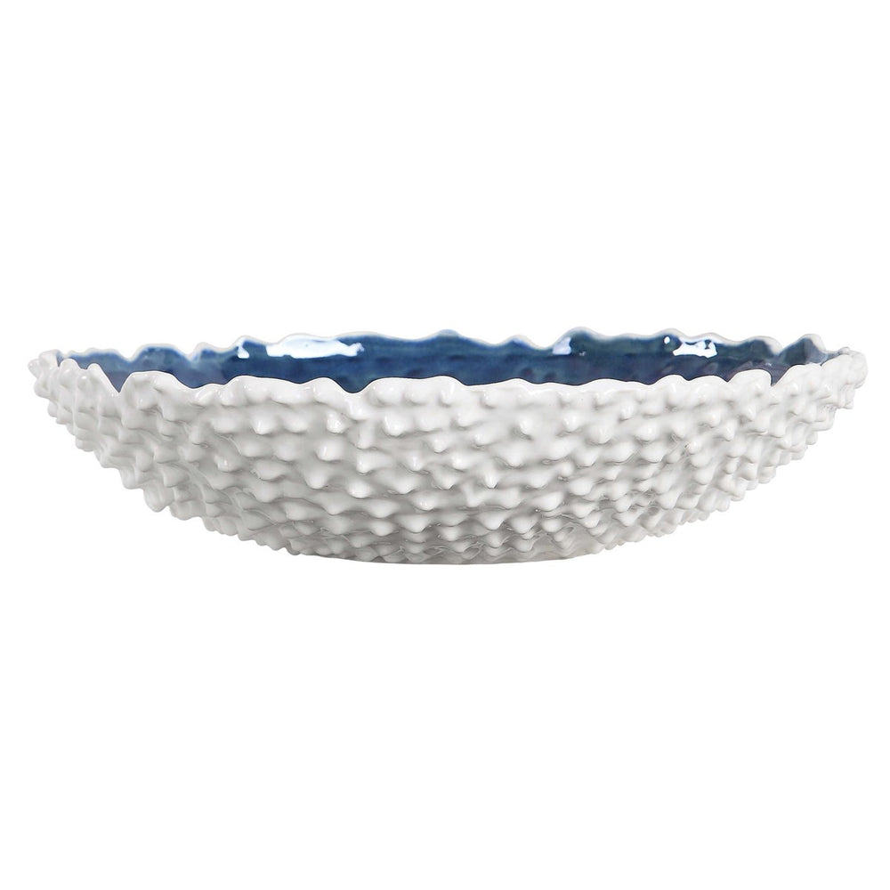 Ciji Bowl - White-Uttermost-UTTM-17579-Decorative Objects-2-France and Son