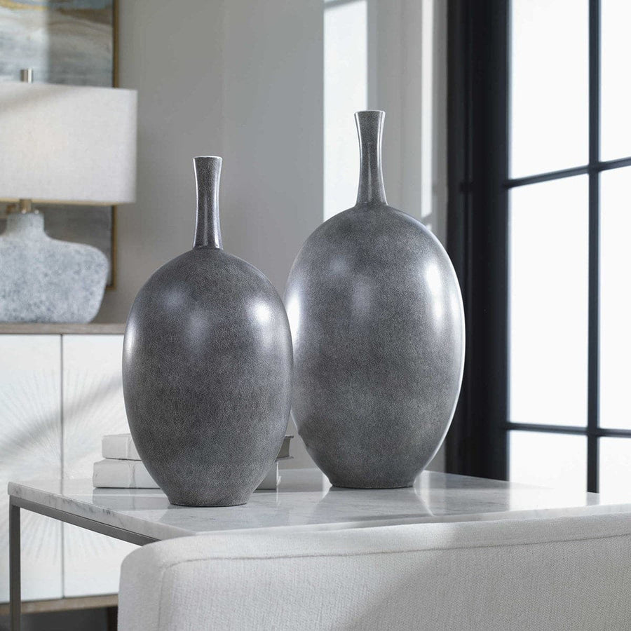 Riordan Modern Vases, S/2-Uttermost-UTTM-17711-Vases-1-France and Son
