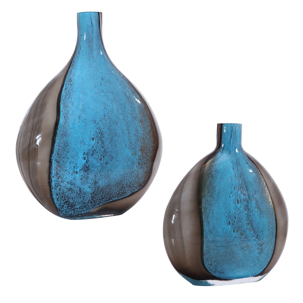 Adrie Art Glass Vases - S/2-Uttermost-UTTM-17741-Vases-2-France and Son