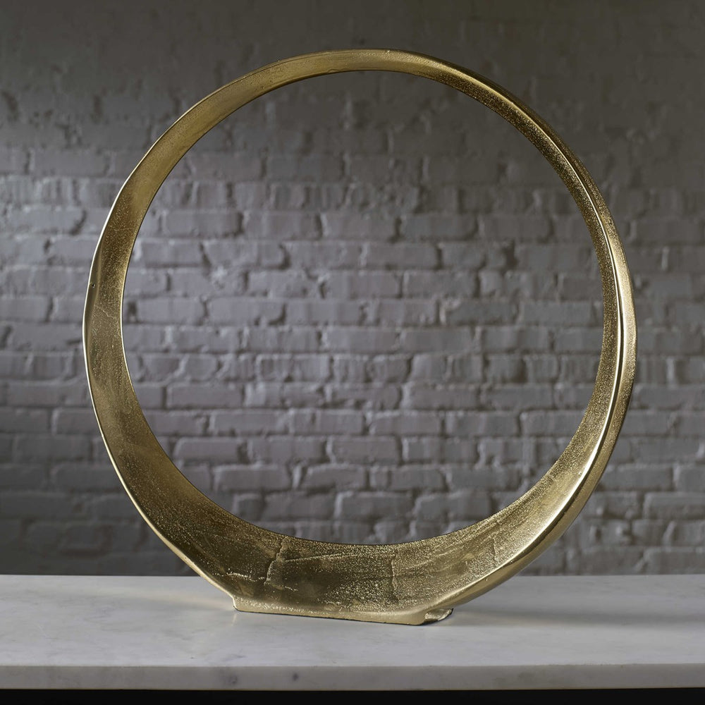Orbits Ring Sculpture - Large-Uttermost-UTTM-17980-Decorative ObjectsBlack Nickel-2-France and Son