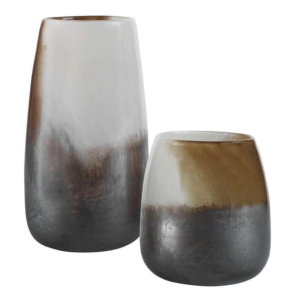 Desert Wind Glass Vases - S/2-Uttermost-UTTM-18047-Vases-2-France and Son
