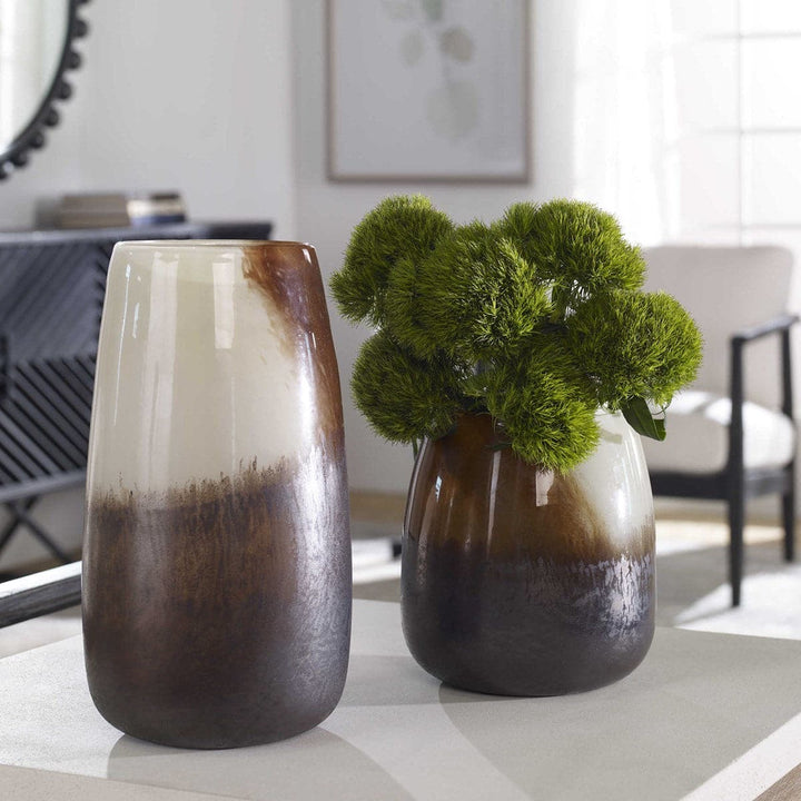 Desert Wind Glass Vases - S/2-Uttermost-UTTM-18047-Vases-3-France and Son