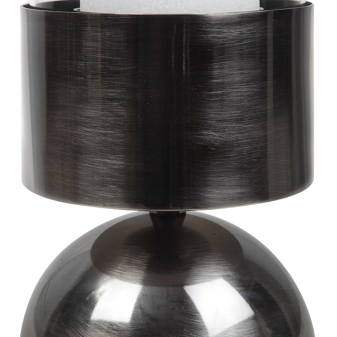 Tilston Gunmetal Candleholders - Set/2-Cyan Design-UTTM-18050-Decorative Objects-3-France and Son
