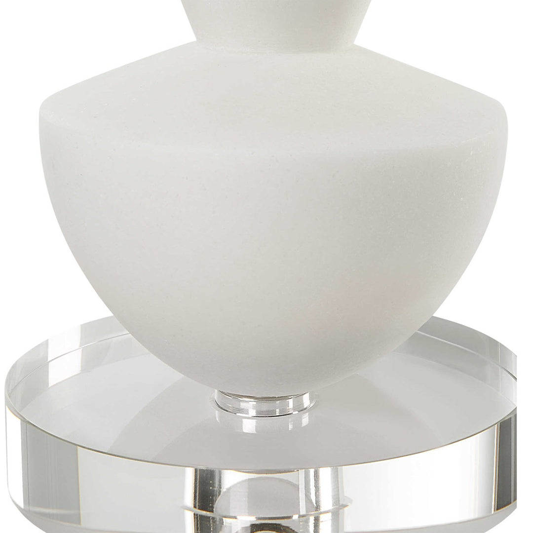 Uttermost Lido White Stone Candleholders, Set/2-Uttermost-UTTM-18101-Candle Holders-4-France and Son