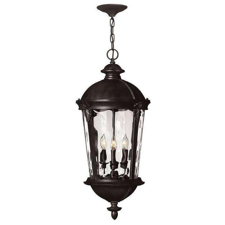 Outdoor Windsor - Large Hanging Lantern-Hinkley Lighting-HINKLEY-1892BK-Outdoor PendantsBlack-2-France and Son