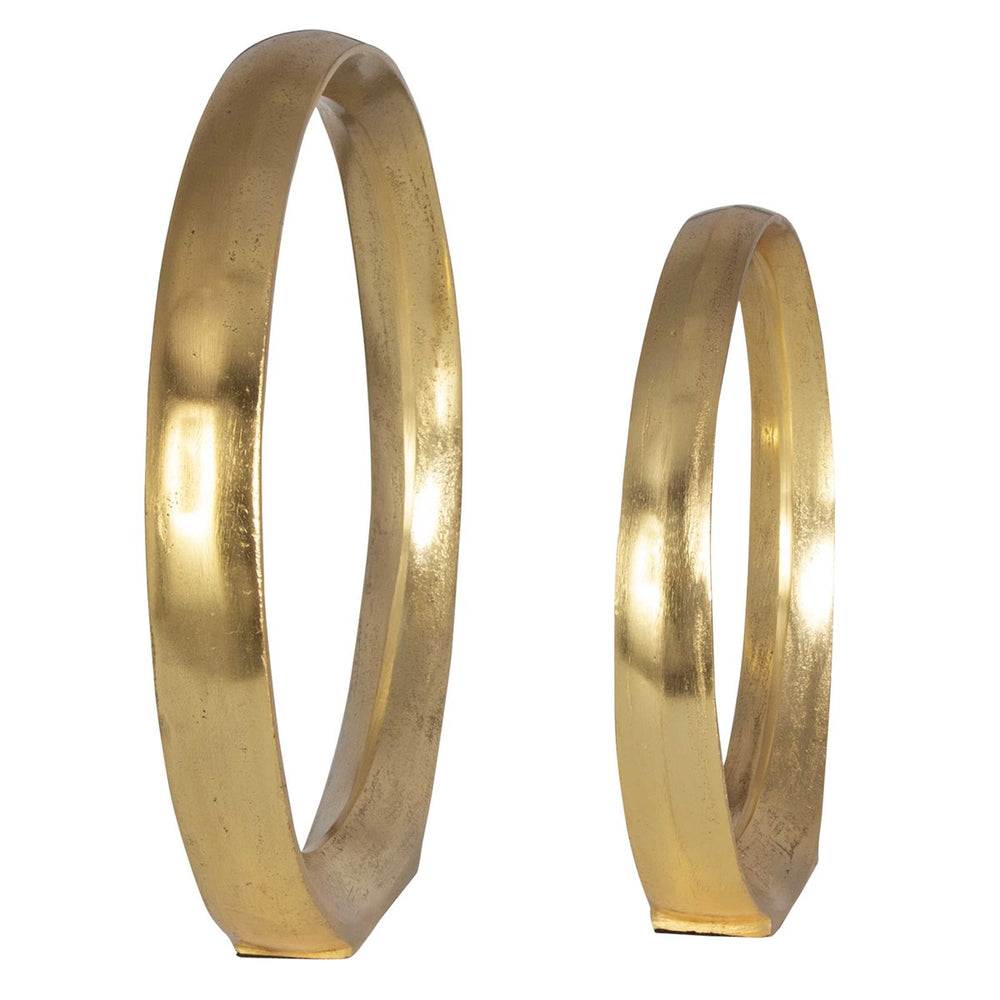 Jimena Gold Ring Sculptures Set/2-Uttermost-UTTM-18961-Decorative Objects-2-France and Son