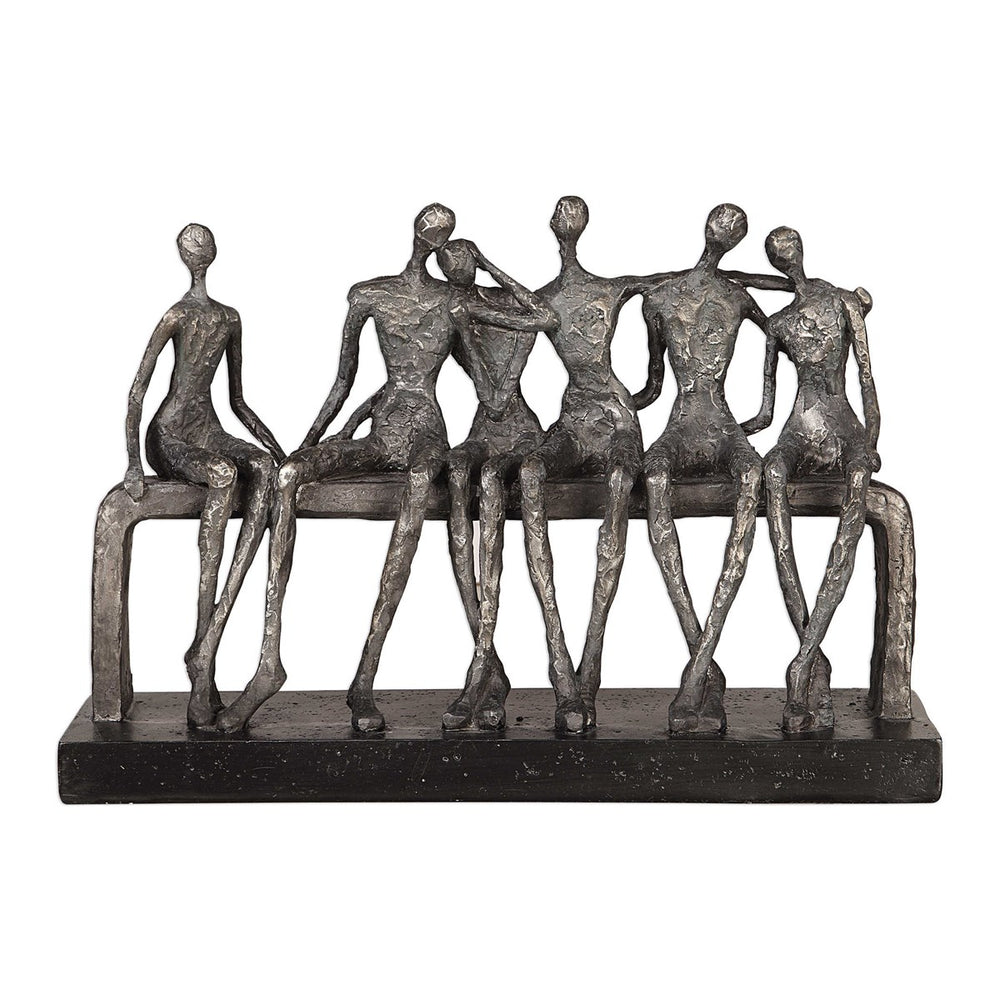 Uttermost Camaraderie Aged Silver Figurine-Uttermost-UTTM-18991-Decorative Objects-2-France and Son