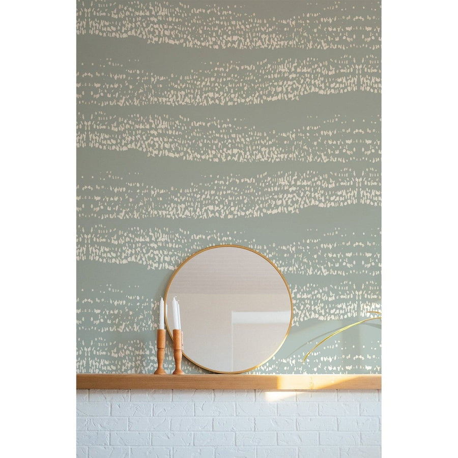 Reflections Wallpaper-Mitchell Black-MITCHB-WC418-AB-PM-10-Wall DecorPatterns Ash Blue-Premium Matte Paper-2-France and Son