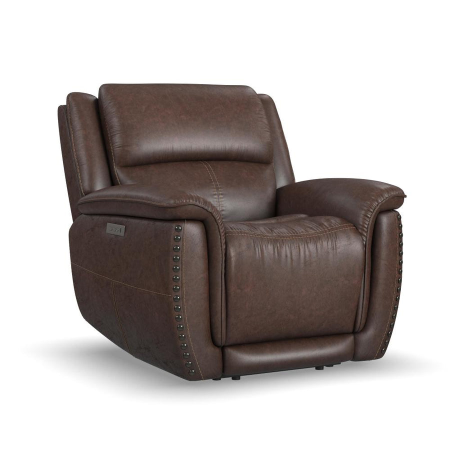 Beau Fabric Power Recliner with Power Headrest-Flexsteel-Flexsteel-1011-50PH-34970-Lounge Chairs34970-1-France and Son