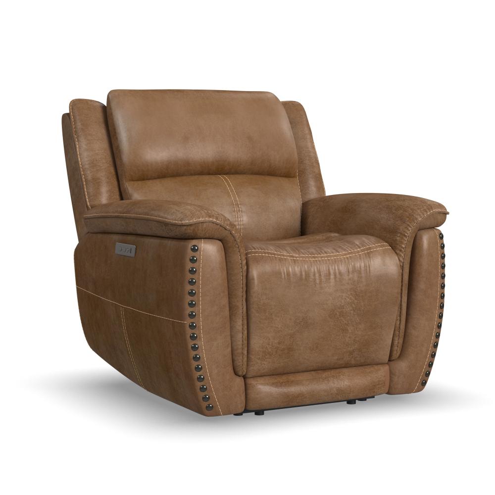 Beau Fabric Power Recliner with Power Headrest-Flexsteel-Flexsteel-1011-50PH-34972-Lounge Chairs34972-2-France and Son