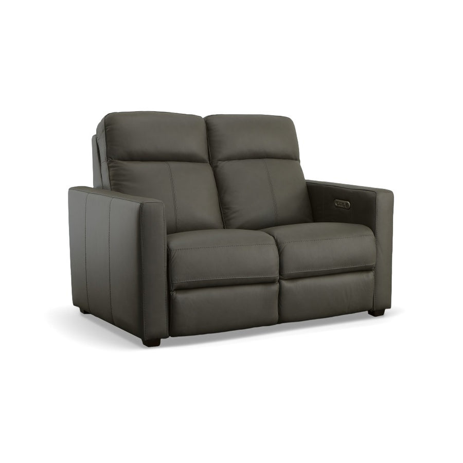 Broadway Leather Power Reclining Loveseat with Power Headrests-Flexsteel-Flexsteel-1032-60PH-94302-Sofas94302-1-France and Son