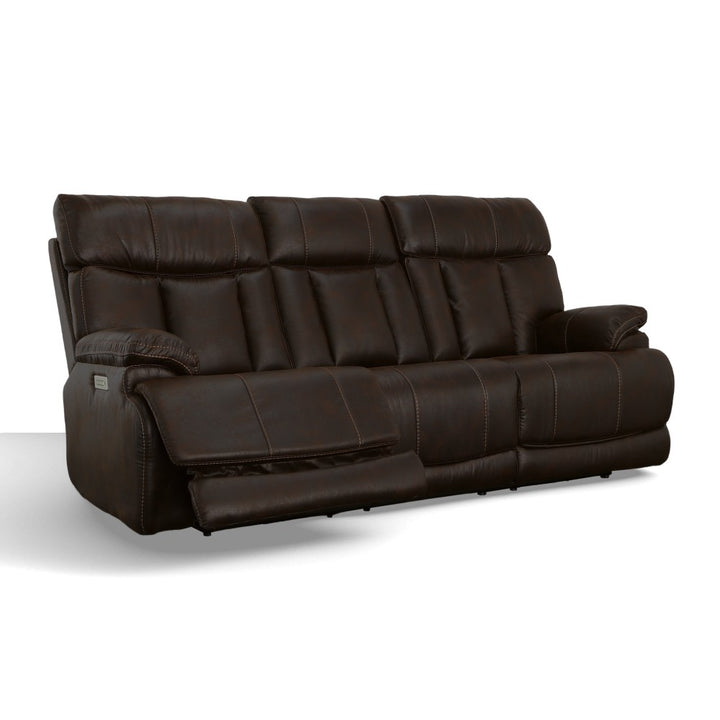 Clive Power Reclining Sofa with Power Headrests & Lumbar-Flexsteel-Flexsteel-1594-62PH-37400-Sofas37400-Fabric-4-France and Son