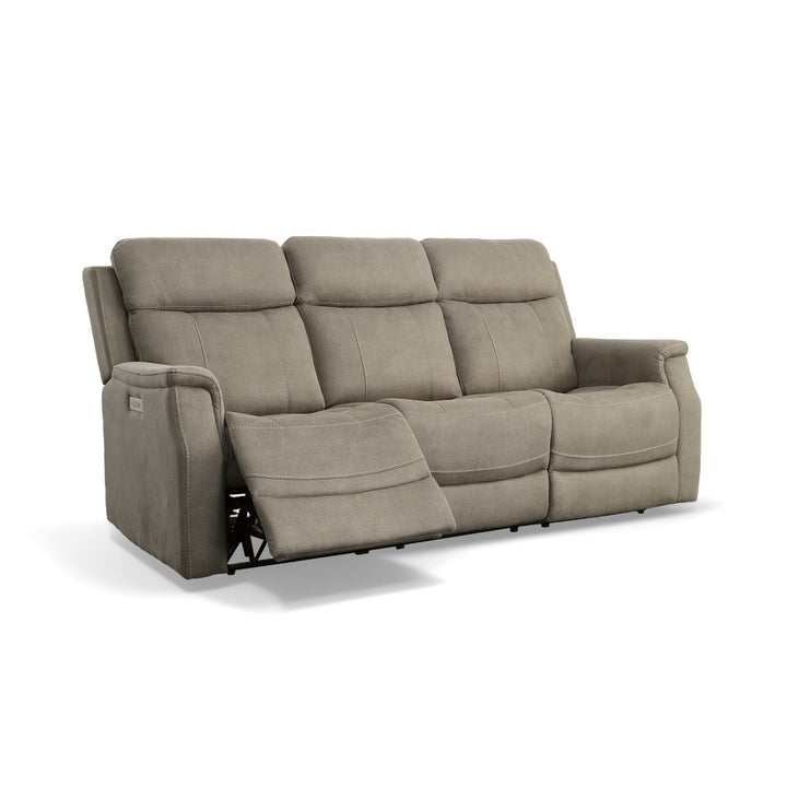 Easton Fabric or Leather Power Reclining Sofa with Power Headrests & Lumbar-Flexsteel-Flexsteel-1520-62PH-07201-Sofas07201-5-France and Son
