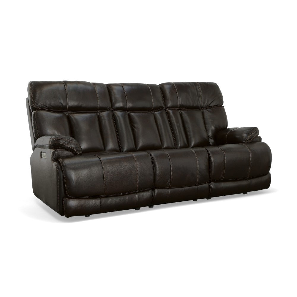 Clive Power Reclining Sofa with Power Headrests & Lumbar-Flexsteel-Flexsteel-1595-62PH-Sofas37570-Leather-5-France and Son