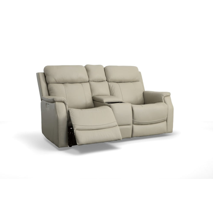 Easton Fabric or Leather Power Reclining Loveseat-Flexsteel-Flexsteel-1520-64PH-50001-Sofas50001-Console - Pwr Hdrsts - Lumbar 73"-16-France and Son