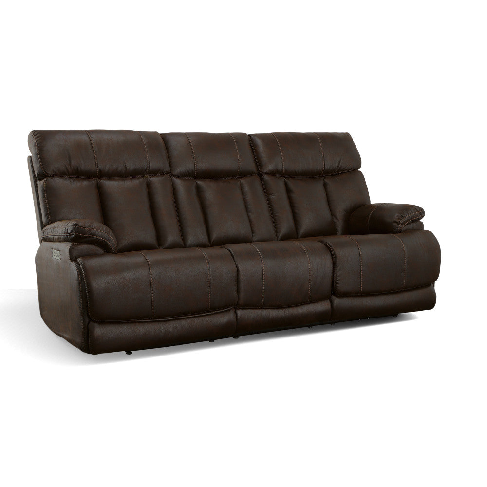 Clive Power Reclining Sofa with Power Headrests & Lumbar-Flexsteel-Flexsteel-1594-62PH-37470-Sofas37470-Fabric-2-France and Son