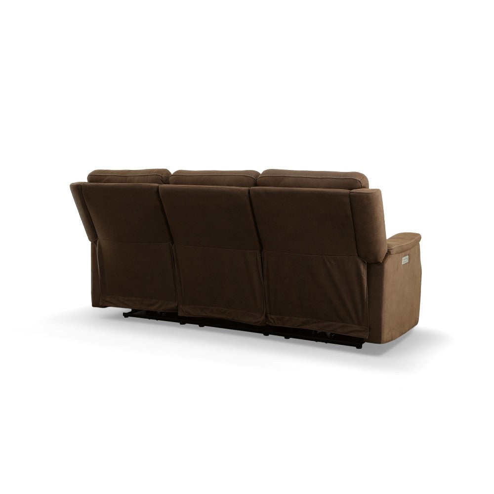 Easton Fabric or Leather Power Reclining Sofa with Power Headrests & Lumbar-Flexsteel-Flexsteel-1520-62PH-07201-Sofas07201-12-France and Son