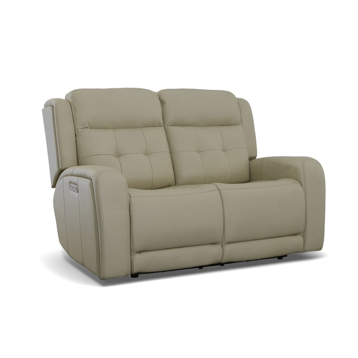 Grant Leather Power Reclining Loveseat-Flexsteel-Flexsteel-1480-60PH-00911-Sofas00911-with Power Headrests 63"-7-France and Son