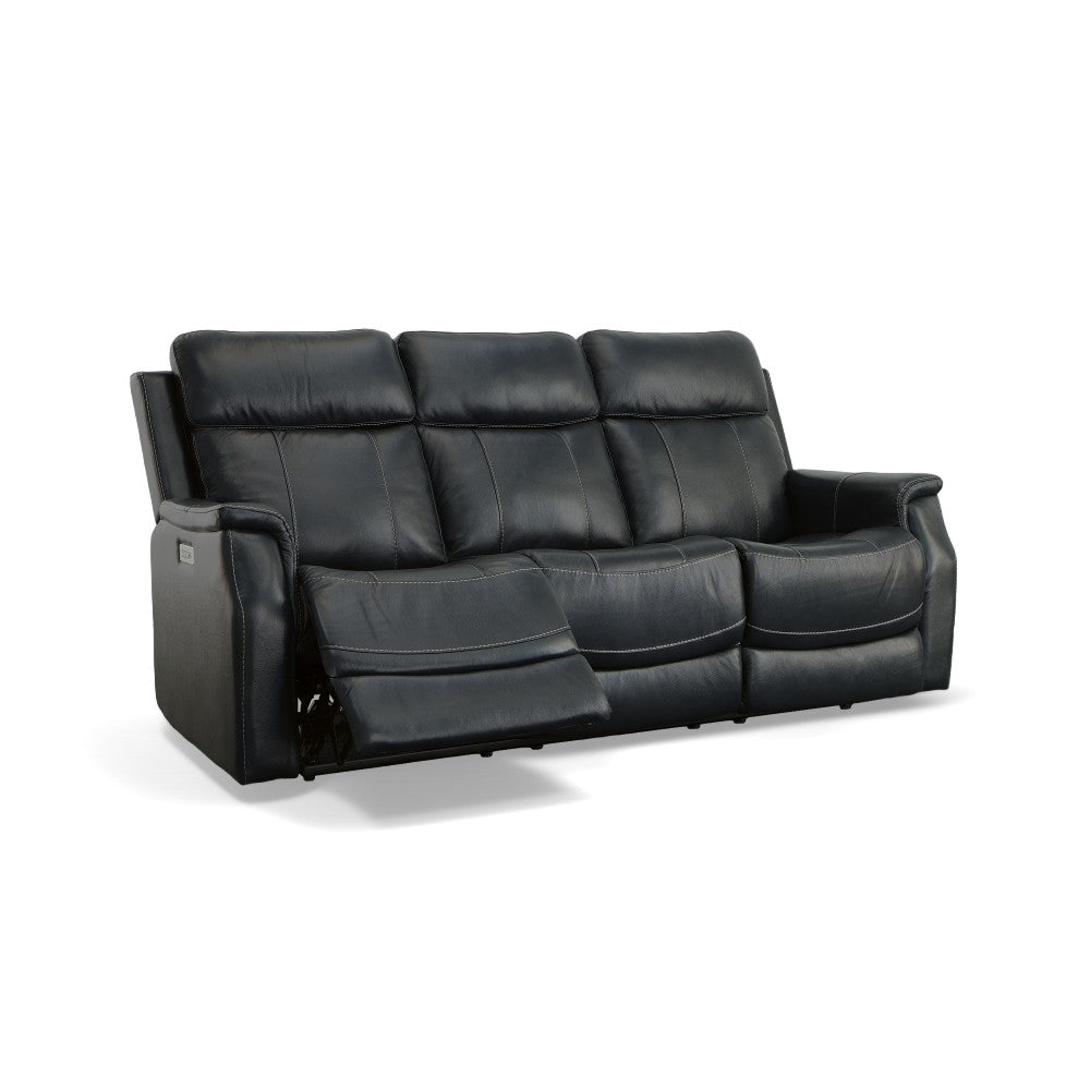 Easton Fabric or Leather Power Reclining Sofa with Power Headrests & Lumbar-Flexsteel-Flexsteel-1520-62PH-07201-Sofas07201-6-France and Son