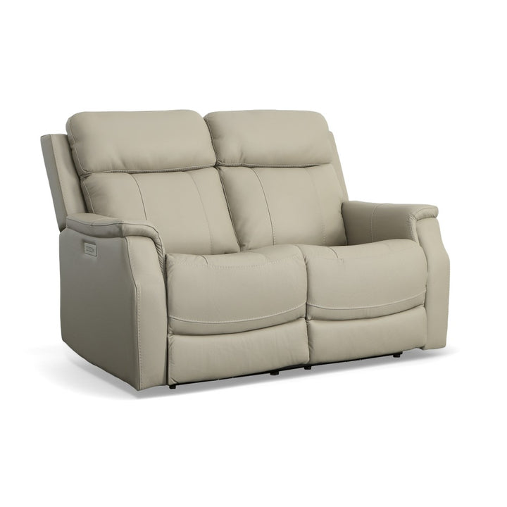 Easton Fabric or Leather Power Reclining Loveseat-Flexsteel-Flexsteel-1520-60PH-50001-Sofas50001-Pwr Headrests and Lumbar 61"-3-France and Son
