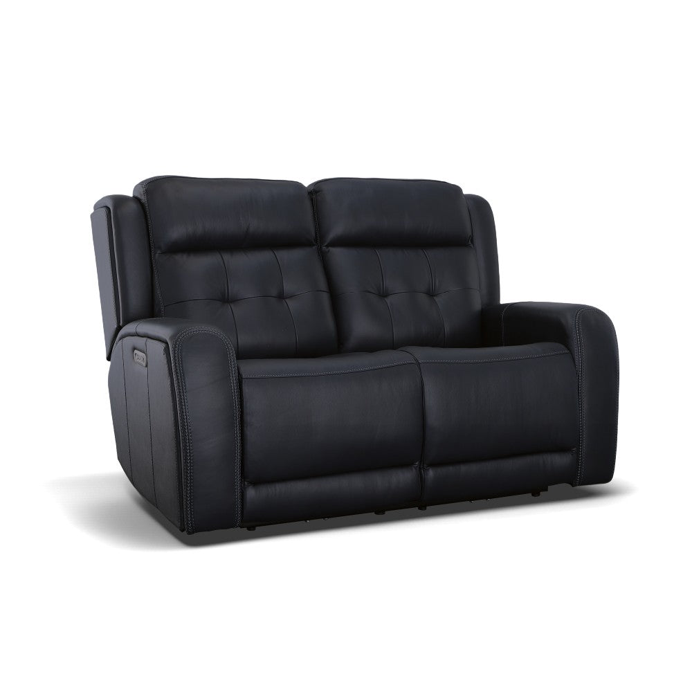 Grant Leather Power Reclining Loveseat-Flexsteel-Flexsteel-1480-60PH-00940-Sofas00940-with Power Headrests 63"-9-France and Son