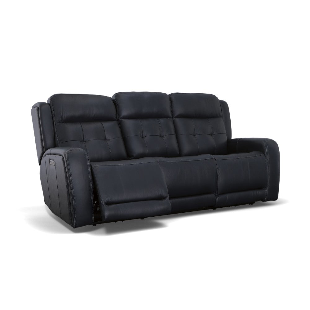 Grant Leather Power Reclining Sofa with Power Headrests-Flexsteel-Flexsteel-1480-62PH-00911-Sofas00911-5-France and Son