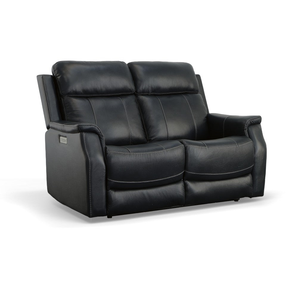 Easton Fabric or Leather Power Reclining Loveseat-Flexsteel-Flexsteel-1520-60PH-07240-Sofas07240-Pwr Headrests and Lumbar 61"-2-France and Son