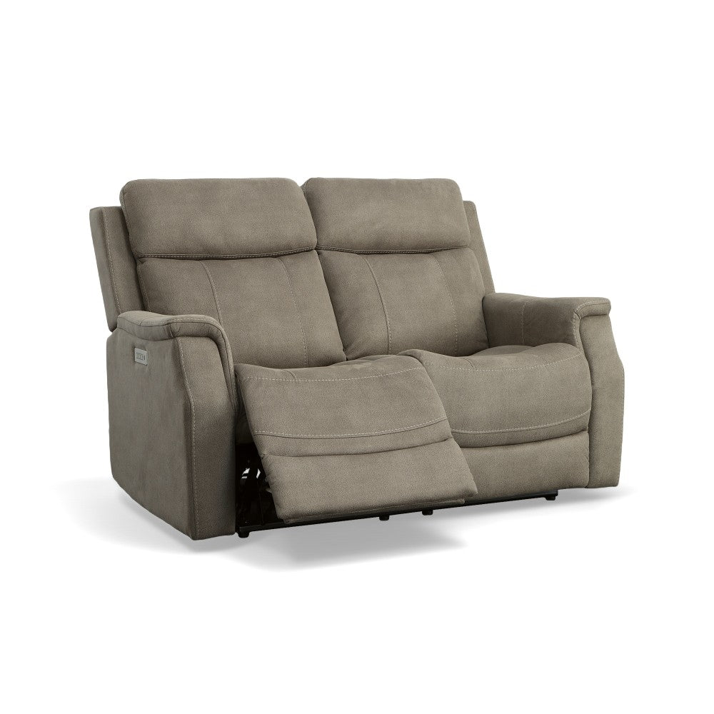 Easton Fabric or Leather Power Reclining Loveseat-Flexsteel-Flexsteel-1520-60PH-07201-Sofas07201-Pwr Headrests and Lumbar 61"-5-France and Son