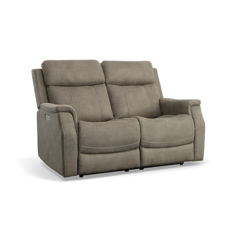 Easton Fabric or Leather Power Reclining Loveseat-Flexsteel-Flexsteel-1520-60PH-07201-Sofas07201-Pwr Headrests and Lumbar 61"-1-France and Son