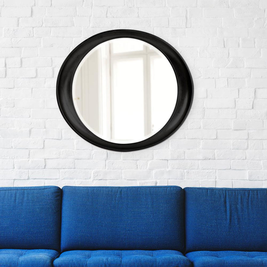 Ellipse Mirror - Glossy-The Howard Elliott Collection-HOWARD-2070BL-MirrorsBlack-1-France and Son