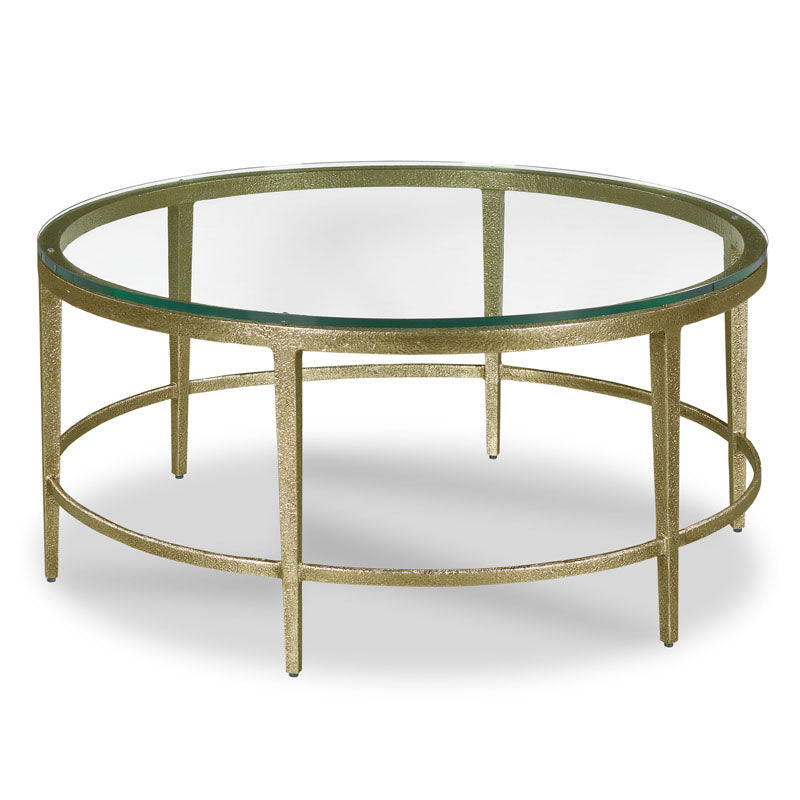 Kasmin Cocktail Table-Woodbridge Furniture-WOODB-2157-M7-Coffee TablesTextured Gold-2-France and Son