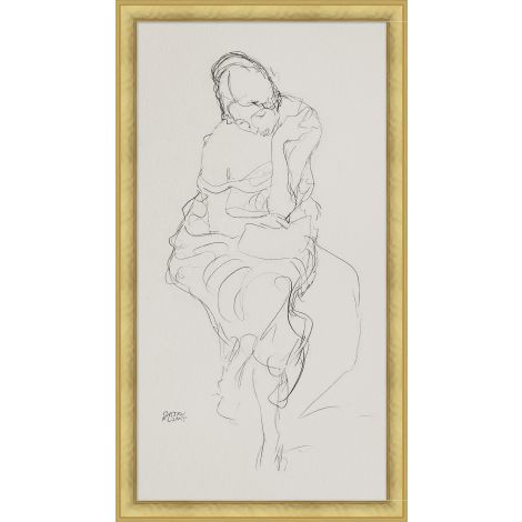 Seated Woman-Wendover-WEND-22212-Wall Art-1-France and Son