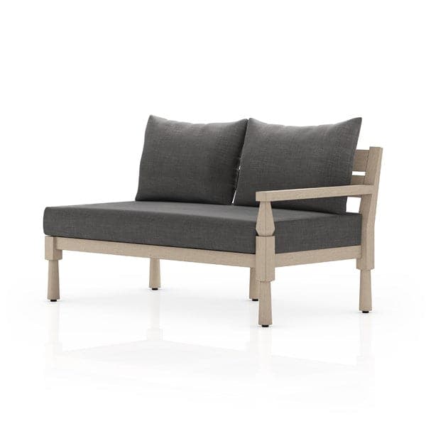 Waller Outdoor Sectional-Four Hands-FH-228977-001-SectionalsVenao Charcoal / Washed Brown-Fsc-RAF Sofa Piece-9-France and Son