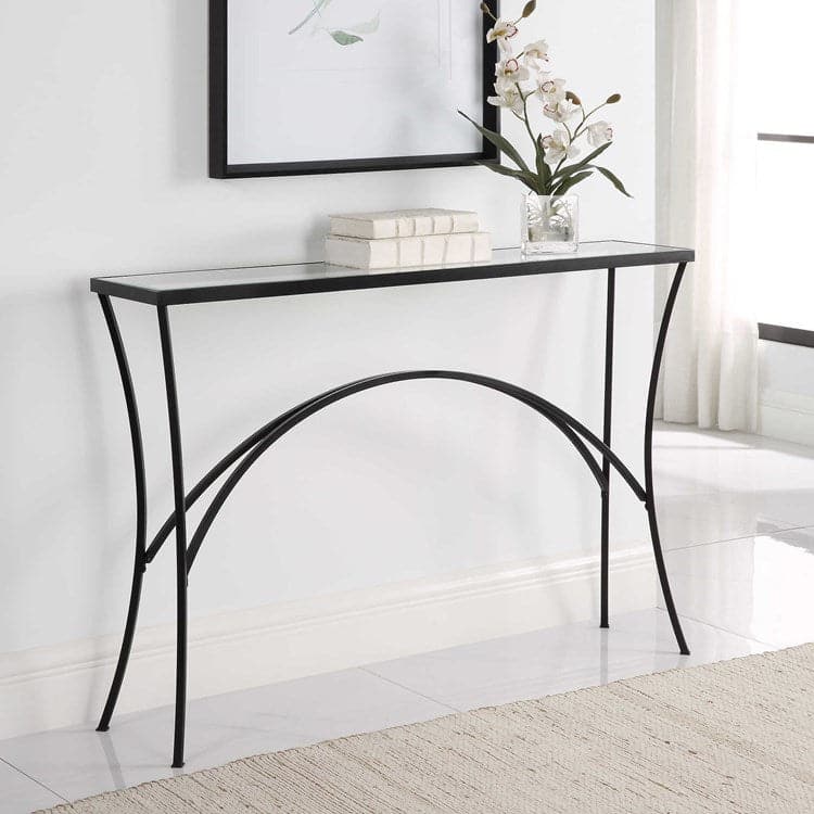 Alayna Console Table-Uttermost-UTTM-24640-Console TablesAntiqued Gold Leaf-3-France and Son