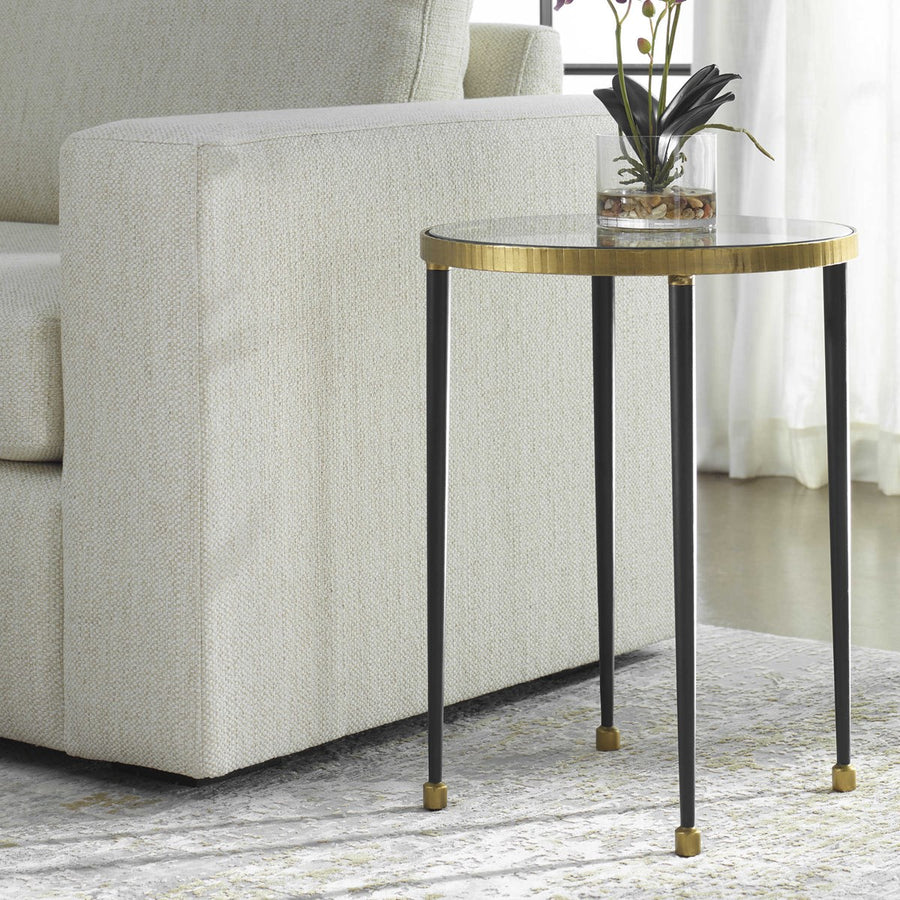 Uttermost Stiletto Antique Gold Side Table-Uttermost-UTTM-22965-Side Tables-1-France and Son